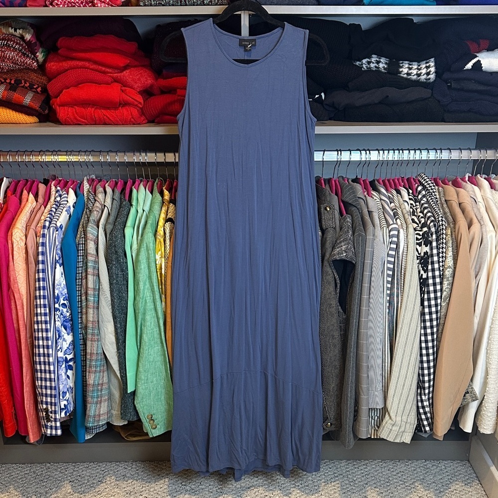 J. Jill blue sleeveless maxi dress size XS